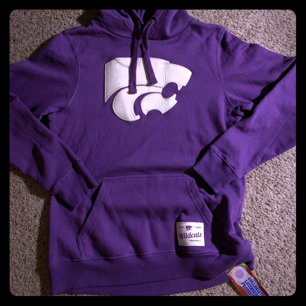 KANSAS STATE K-STATE KSU MEDIUM HOODIE NWT